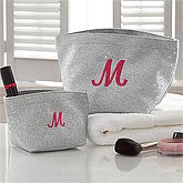 Glitter Glam! Personalized 2pc Make-up Bag Set
