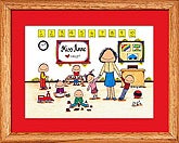 8217D - All In A Day Preschool Watercolor Print