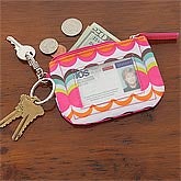 Girls Personalized ID Wallet Key Ring - 8270