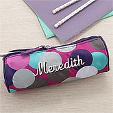 Personalized Confetti Dot Pencil Case
