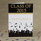 Personalized Graduation Cards - Hats Are Off - 8343