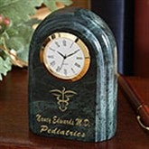 Medical Practice© Marble Desk Clock