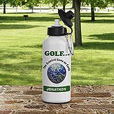 Golf Earth!© Personalized Water Bottle