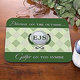 Personalized Golf Mouse Pads - Golfer On The Inside - 8453