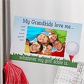 Personalized Golf Photo Frame Magnet - Whatever My Score - 8465