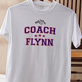 #1 Coach White Adult T-Shirt