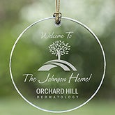 Personalized Corporate Engraved Logo Glass Suncatcher - 8532