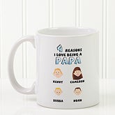 Personalized Family Characters Coffee Mug - His Reason Why - 8603
