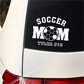 Sports Mom© Personalized Window Decals