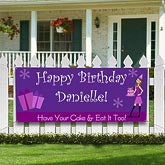 Personalized Birthday Party Banners - Birthday Girl - 8638