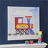 Choo Choo!© Personalized Train Canvas Art