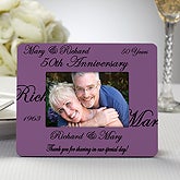 Personalized Picture Frame Anniversary Party Favors - 8693