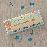 Birthday Party Personalized Candy Bar Wrappers - 8711