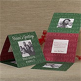 Peace, Joy, Love© Square Tri-Fold Christmas Cards