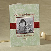 Our First Christmas Personalized Photo Christmas Cards - 8757
