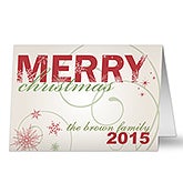 Personalized Merry Christmas Holiday Cards - 8765