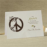 Personalized Gift Of Peace Christmas Cards - 8781