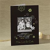 Retro Snowflake© Photo Christmas Cards