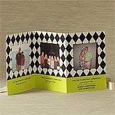 Holday Harlequin Personalized Photo Christmas Cards & Envelopes