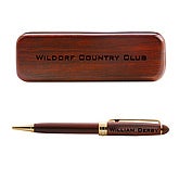 Golf Club Clip Personalized Rosewood Pen Set