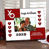 Hearts, Hugs and Kisses Personalized Picture Frame