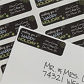 Retro Snowflake© Return Address Labels