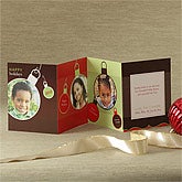 Ornament Greetings© Mini Accordion Photo Christmas Card