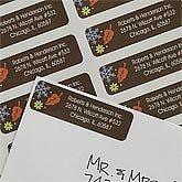 Business Quarter Calendar Card©Return Address Labels