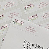 Words Of Christmas Personalized Return Address Labels - 9046