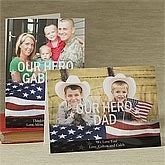 Personalized Photo Military Greeting Cards - Stars & Stripes - 9070
