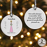 Personalized Wedding Ornament - Bridal Party Characters - 9083