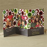 Dots Of Christmas Personalized Photo Christmas Cards