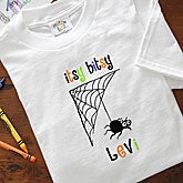 Personalized Infant Halloween Clothes - Itsy Bitsy Spider - 9094