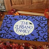 Spooky Bats© Personalized Doormat