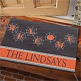 Spider Web Welcome© Personalized Doormat