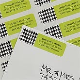 Holiday Harlequin© Return Address Labels