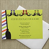 Personalized Halloween Party Invitations - Witch - 9150