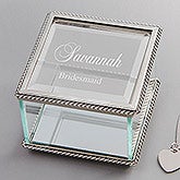 Personalized Jewelry Box For Bridesmaids - 9158
