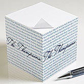 Personalized Cube Note Pad - Family is Forever - 9161