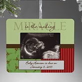 Baby Announcement Personalized Christmas Ornament Frame - 9209