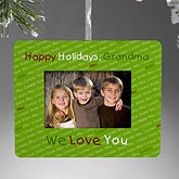 Personalized Christmas Ornament Frame - My Little Ones - 9214
