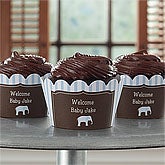 Personalized Baby Cupcake Wrappers - Baby Boy - 9223