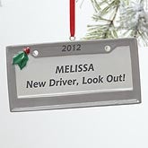 License Plate© Personalized Ornament