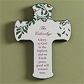 Personalized Wall Cross - Blessings of Christmas - 9288