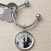 Personalized Wedding Photo Key Ring - 9381D