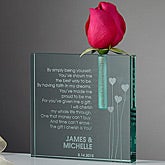 Personalized Bud Vase - Friendship Heart - 9387