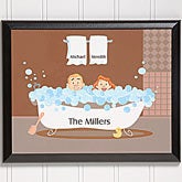 Personalized Wall Plaque - Bathtub Characters - 9455
