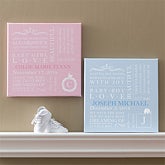 Personalized Baby Birth Canvas Art - 9545