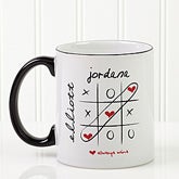 Personalized Heart Coffee Mug - Love Always Wins - 9571