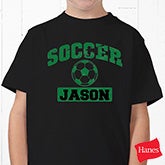 Custom Personalized Sports Black T Shirts - 9580